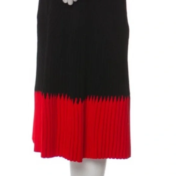 Alexander McQueen Black and Red Skirt Set